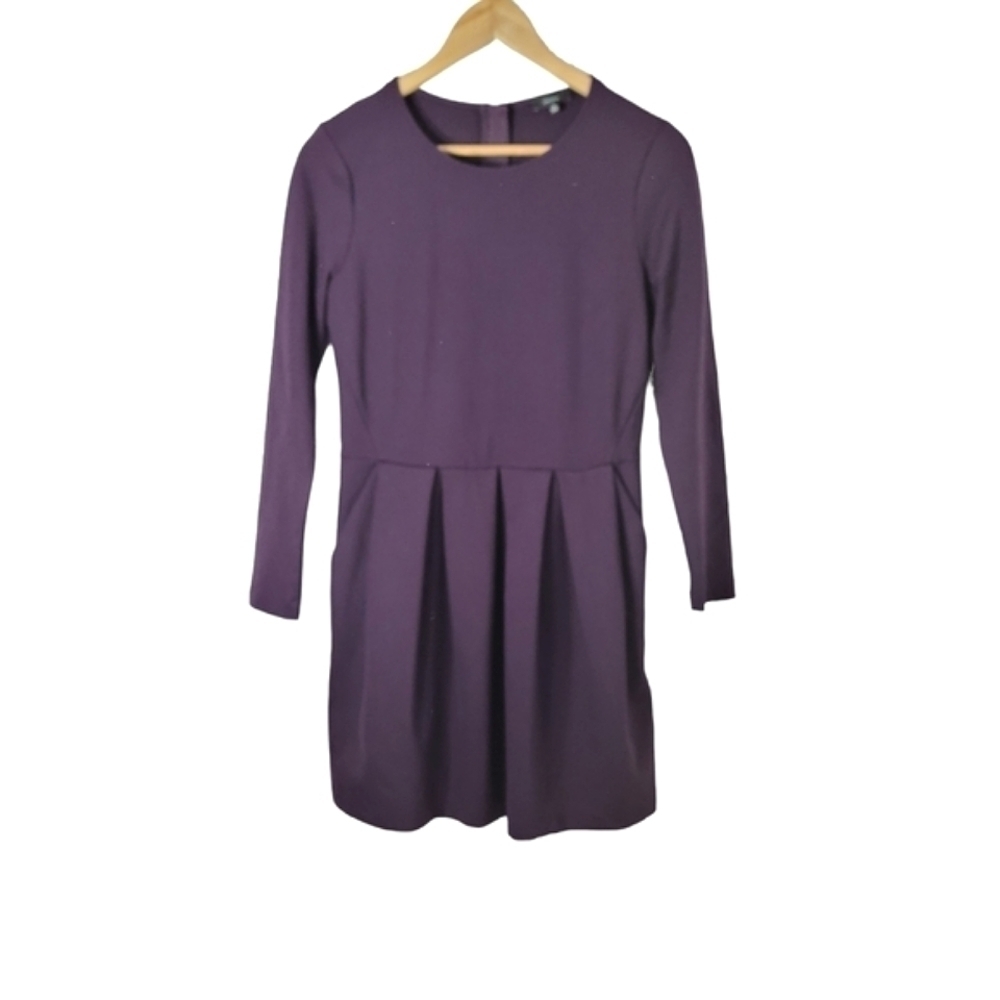 Aritzia Talula Tartine Purple Long Sleeve Mini Dress Women's Size S - Picture 4 of 12
